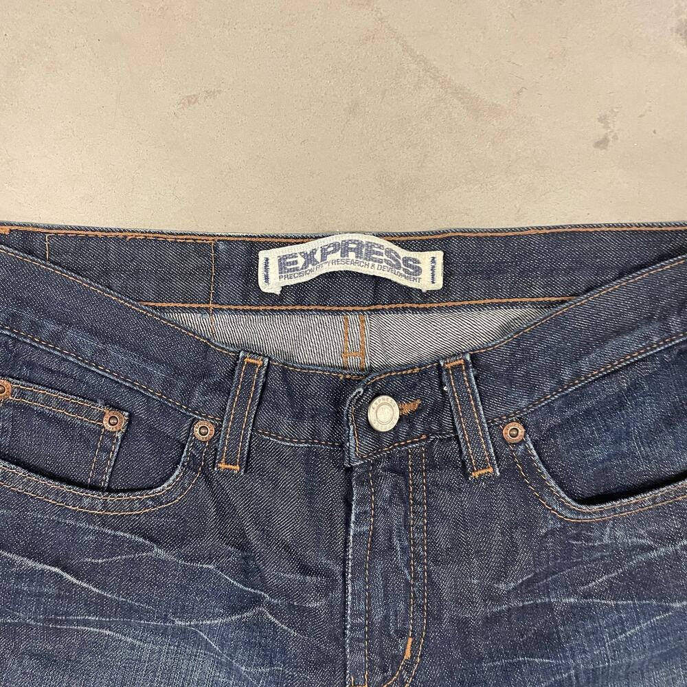 Y2K dark wash low rise express bootcut flare jeans 29x31 - Picture 5 of 6